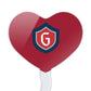 GRAPHICS & MORE Cupcake Picks Set of 6, Acrylic, Saint Marys College, Heart Love Design, One Size, Model CUPCAKE.HEART.CLCSTM.Z008669