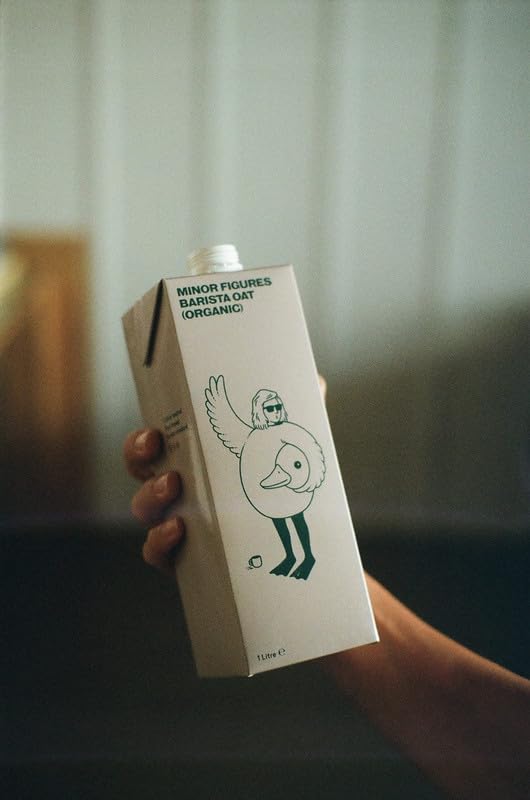 Minor Figures - Oat Milk  Organic Barista  32 Fl oz x 6 Cartons  Dairy Free & Vegan  No Added Sugar  Long Shelf Life  6 pack