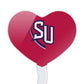 GRAPHICS & MORE Cupcake Picks Set of 6 - Acrylic, Heart, Shenandoah University, One Size, Model CUPCAKE.HEART.CLCSU.Z008798