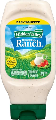 Hidden Valley Original Ranch Condiment and Dressing, Easy Squeeze Bottle, 16 Fl Oz (Package May Vary)