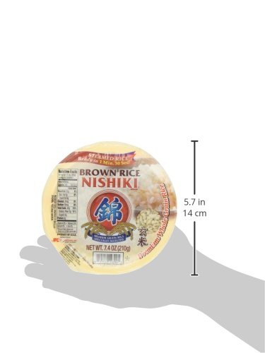 Nishiki Cooked Brown Rice, 7.4-Ounce (Pack of 6), Multicolor, Model 1