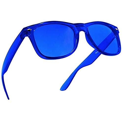 Purple Canyon Blue Color Therapy Mood Glasses Light Therapy Chakra Healing Glasses Chromotherapy Blue Glasses