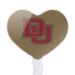 GRAPHICS & MORE Cupcake Picks Toppers Set of 6, Acrylic, University of Denver, Model CUPCAKE.HEART.CLCDEN.Z007933