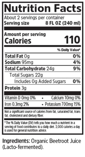 Biotta Organic Beet Juice - 100% Natural Beetroot Superfood - Helps Support Blood Pressure, Brain, Stamina & Energy - Natural Ni