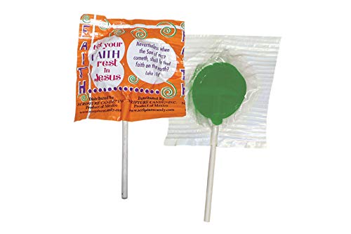 Scripture Candy, Faith Pops Individually Wrapped Lollipop Jumbo Bag, 100 Pieces