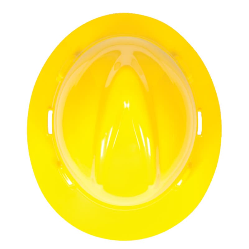 Msa 454730 V-Gard Full-Brim Hard Hat With Staz-On Pinlock Suspension | Polyethylene Shell, Superior Impact Protection, Self Adju