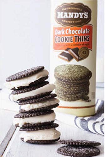 Mandy'S Cookie Thins, Rich Chocolate, 4.6 Ounce (Pack Of 6)