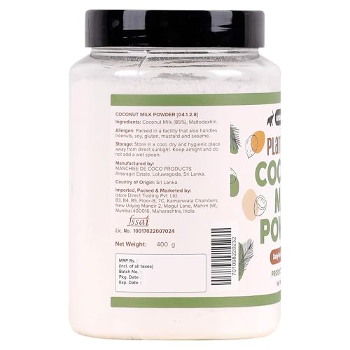 Urban Platter Vegan Coconut Milk Powder Jar, 400G