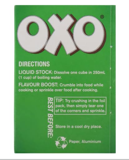 Oxo Vegetable 12 Cubes 71G X 6 Pack