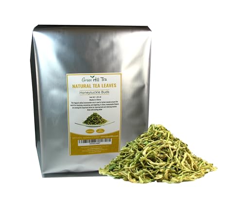Greenhilltea Traditional Health Herbs, Honey Suckle Dried Herbal Tea Honeysuckle 16 Oz