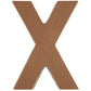 Philadelphia Candies Solid Milk Chocolate Alphabet Letter X, 1.75 Ounce Novelty Gift