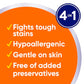 All Laundry Detergent Pacs, Mighty Pacs With Oxi Stain Removers And Whiteners, Free Clear, Unscented And Dye Free, 56 Count