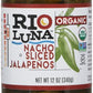 RIO LUNA Organic Nacho Sliced Jalapenos, 12 OZ (Pack of 4)