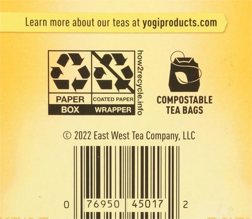 Yogi Tea Lemon Ginger Tea Bags, 16 Ct