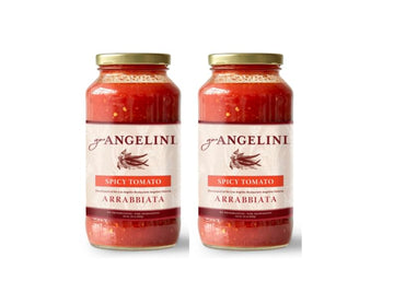 GINO ANGELINI Pasta Sauce - ARRABBIATA, Italian Tomatoes & Garlic, 24 Oz, Pack of 2