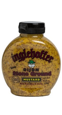 Inglehoffer Dijon Stone Ground Mustard, 10.25 Ounce Squeeze Bottle
