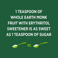Whole Earth Plant-Based Sugar Alternative, Erythritol & Monk Fruit, 9.8oz Jar