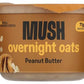 MUSH Overnight Oats - Peanut Butter Protein - 15g of Protein, Good Source of Fiber, Non-GMO, Dairy Free, Gluten Free, 5oz