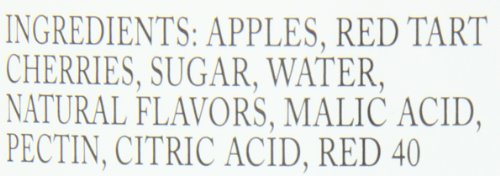 INDIAN SUMMER Chunky Cherry Applesauce, 23 Ounce (Pack of 6) - Delicious, All-Natural Fruit Puree for Snacking & Cooking