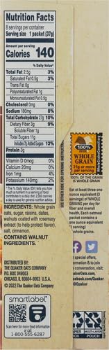 Quaker Instant Oatmeal, Raisin Date & Walnut, 8 Packets