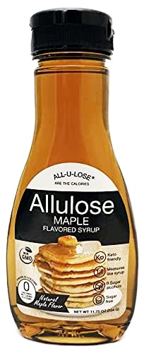 Bettertaste Maple Natural Flavored Allulose Syrup, 11.75-Ounce (Pack Of 1), Low-Calorie, Low-Glycemic Sweetene, Keto-Friendly, N