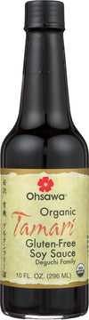 Ohsawa Organic Tamari, 100% Wheat-Free, Traditionally Brewed in Cedar Kegs for Extra Flavor - Japanese Soy Sauce, Low - Sodium, 