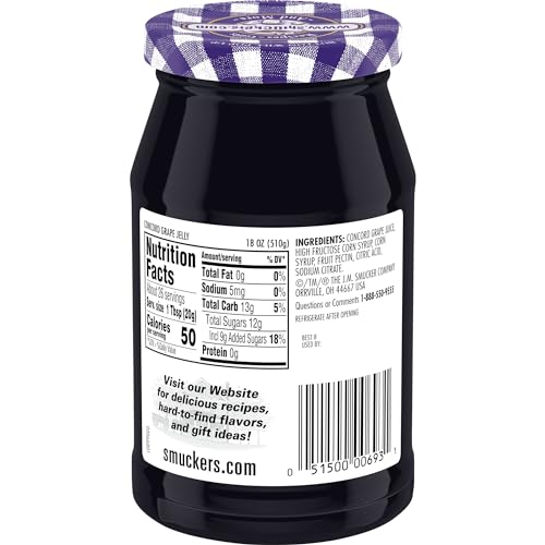 Smuckers Concord Grape Jelly, 18 Ounces