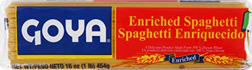 Goya Spaghetti Pasta, 16-Ounce (Pack of 20), 1 Pound Total Weight, Ideal for Italian Dishes