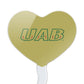 GRAPHICS & MORE Cupcake Picks Set of 6, Heart Love Design, Acrylic, One Size, UAB Color