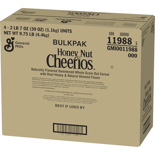 Cheerios Honey Nut Cheerios Cereal Bulk Pack - 39 Oz (Pack of 4)