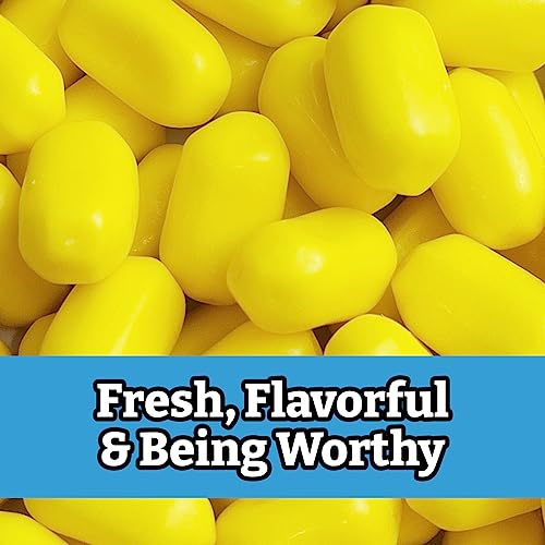 Taboom Laffy Bites Gone Bananas 2lb Bulk Chewy Gummy Candy - Banana Flavor with Filling