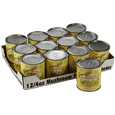 Giorgio Mushroom Pieces And Stems - 12/4 Oz. A1