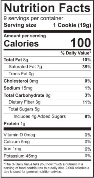 Emmy'S Organics Coconut Cookies, Dark Cacao, 6 Oz (Pack Of 8) | Gluten-Free Organic Cookies, Vegan, Paleo-Friendly