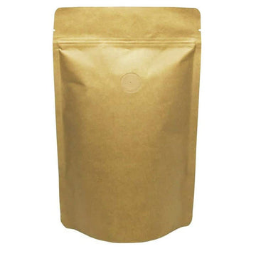 Awepackage 2 Lb(32 Oz) Stand Up Zipper Pouch Coffee Bag With Degassing Valve (10, Kraft)