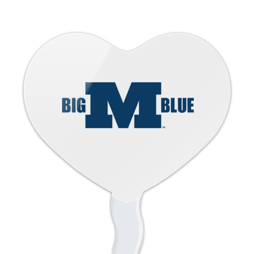 GRAPHICS & MORE Cupcake Picks Set of 6, Acrylic, Heart Design, Millikin University, One Size, Model CUPCAKE.HEART.CLCMLK.Z008822