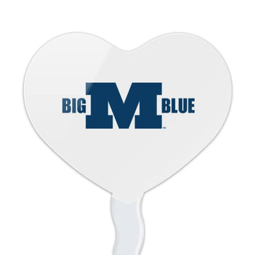 GRAPHICS & MORE Cupcake Picks Set of 6, Acrylic, Heart Design, Millikin University, One Size, Model CUPCAKE.HEART.CLCMLK.Z008822