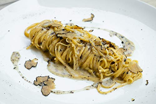 100% Italian Black Summer Truffle Carpaccio (6.35 Oz) - Thin Shaved Truffle Slices (Tuber Aestivum) in Olive Oil - Gourmet Ready
