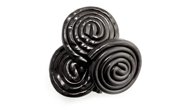 Yupik Organic Black Licorice Rolls, 1.1 Lb, Non-Gmo, Helix Shaped, Natural Licorice Flavor, Chewy Candy, Fun Treat, Delicious Sn