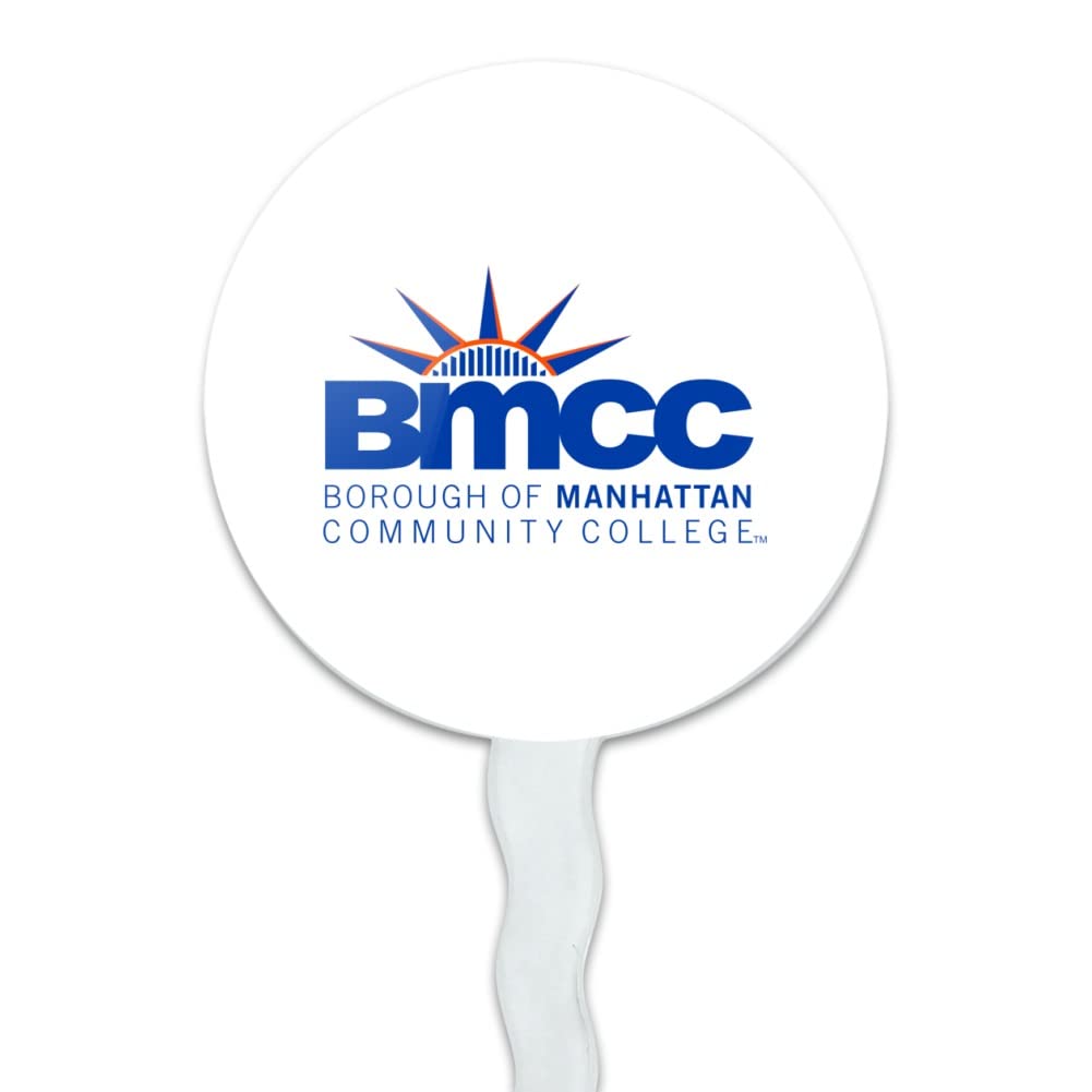 Borough Of Manhattan Community College Secondary Logo Cupcake Picks Toppers Decoration Set Of 6