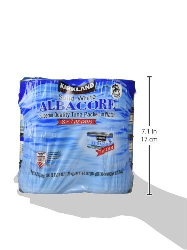 Kirkland Signature Albacore Solid White Tuna In Water, 7 Ounce (8 Pack) (2 Pack)