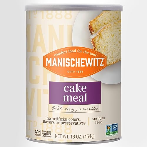 Manischewitz Cake Meal, Canister, Passover,16-Ounces (Pack Of4)