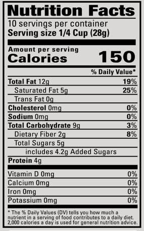Wellbees Grain Free Granola, Oat Free, Low Carb, Honey Sweetened, 10 oz