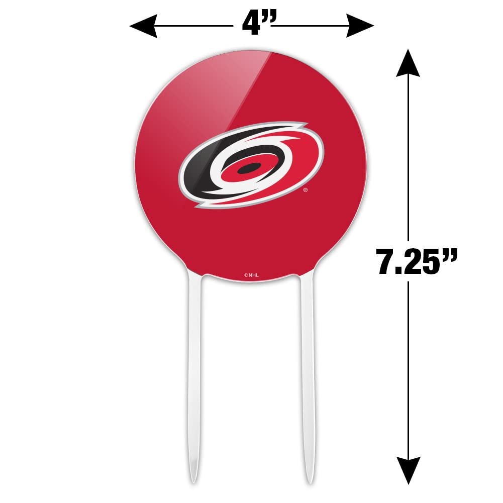 GRAPHICS & MORE Acrylic Cake Topper - Carolina Hurricanes Logo - Multi - One Size
