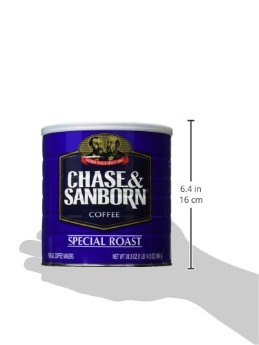 CHASE & SANBORN Special Roast Ground Coffee, Medium Roast, 30.5 oz (1.9 lb) - Rich Flavor, Perfect for Coffee Lovers