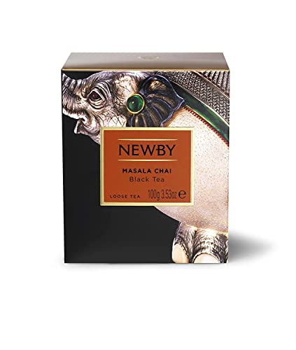 Newby London Masala Chai Heritage – Loose Leaf (100 G / 3.53 Oz Carton) – Spiced Indian Black Tea Blend