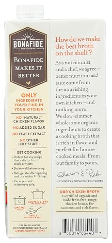 Bonafide Provisions Organic Chicken Broth, Shelf Stable 32 fl oz