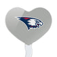 GRAPHICS & MORE Cupcake Picks Set of 6, Acrylic, Southern Indiana Heart Logo, Model CUPT.HRT.ACR.6PK.CLCSIN500B