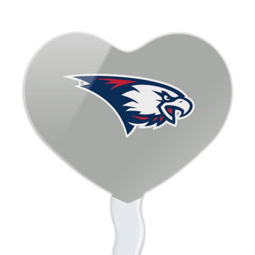 GRAPHICS & MORE Cupcake Picks Set of 6, Acrylic, Southern Indiana Heart Logo, Model CUPT.HRT.ACR.6PK.CLCSIN500B