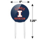 GRAPHICS & MORE Acrylic Cake Topper - University of Illinois Logo, Multi, One Size