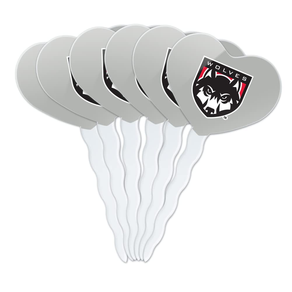 GRAPHICS & MORE Cupcake Picks Set of 6, Acrylic, Western Oregon University Design